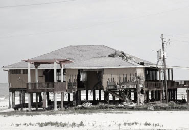 Wind damage - spray foam can help prevent uplift to Grand Prairie roofs